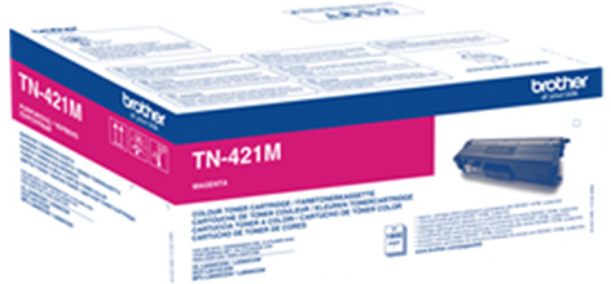 Brother Тонер TN421M, 1800 страници-5%, Magentaна ниска цена с бърза доставка - BestPC.BG