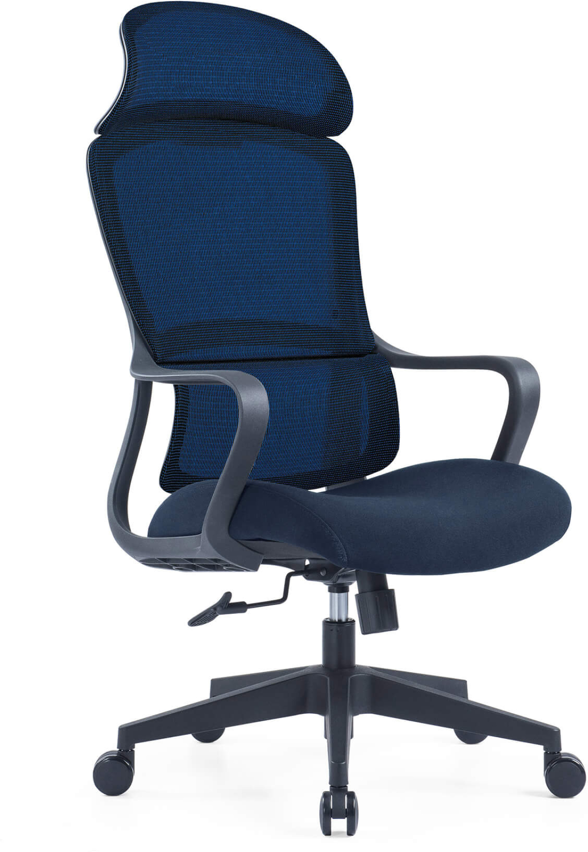 Директорски стол RFG Best HB, дамаска и меш, Tilt механизъм, до 120 kg, тъмносиня седалка, тъмносиня облегалкана ниска цена с бърза доставка - BestPC.BG