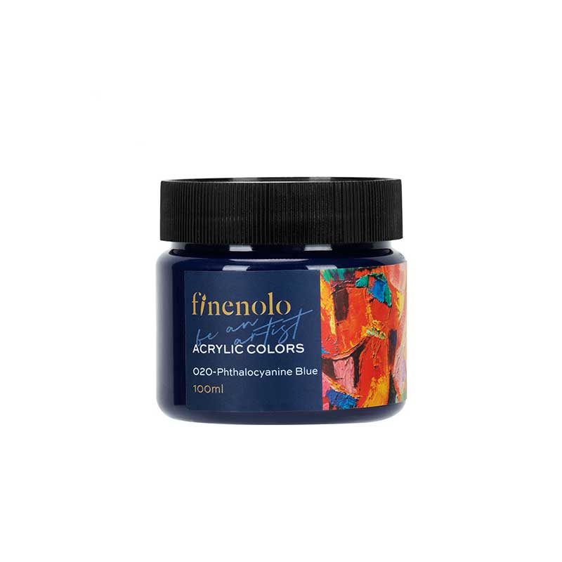 Deli Акрилна боя Finenolo, в бурканче, 100 ml, тъмносиняна ниска цена с бърза доставка - BestPC.BG