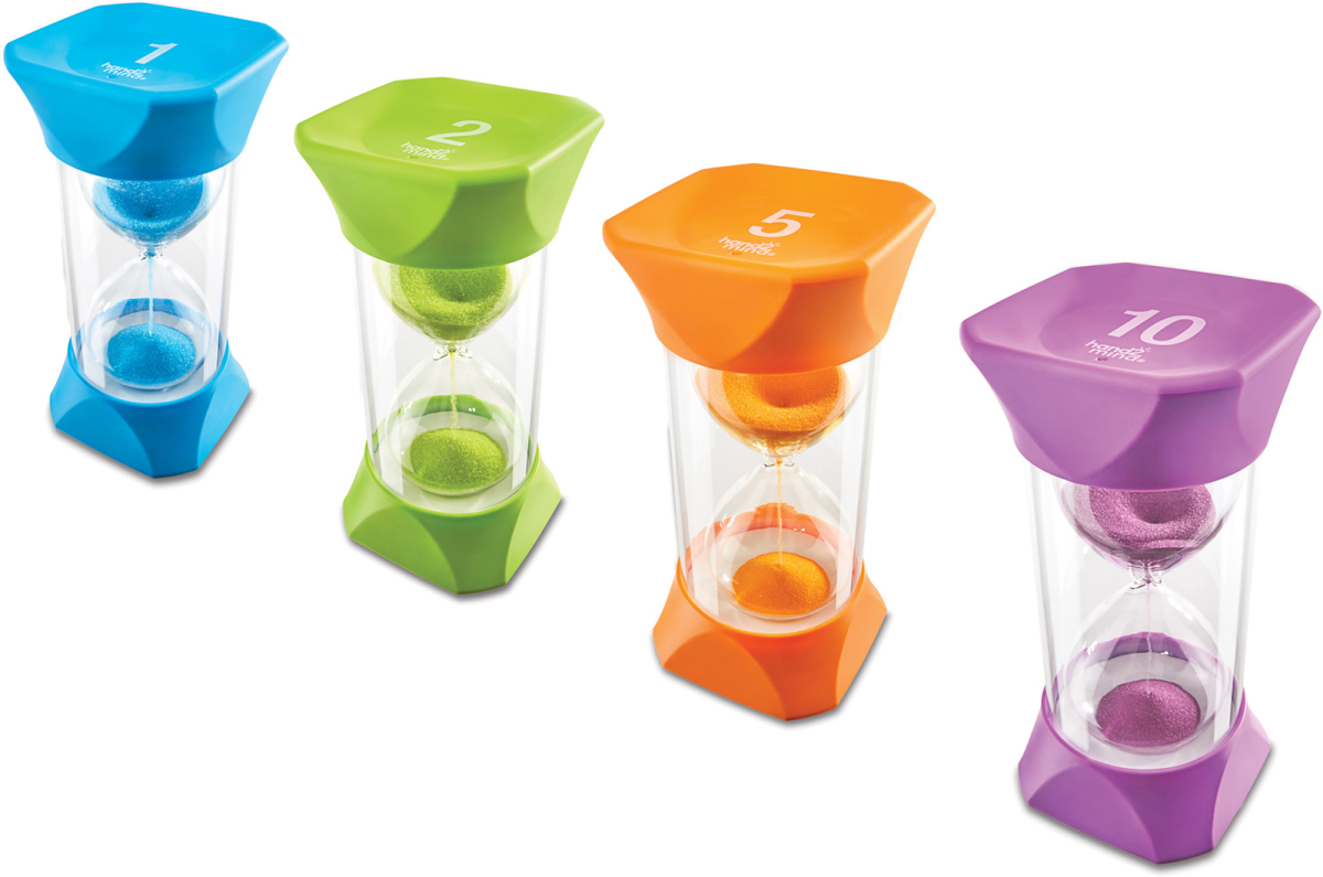 Learning Resources Комплект пясъчни часовници, детски, 4 брояна ниска цена с бърза доставка - BestPC.BG