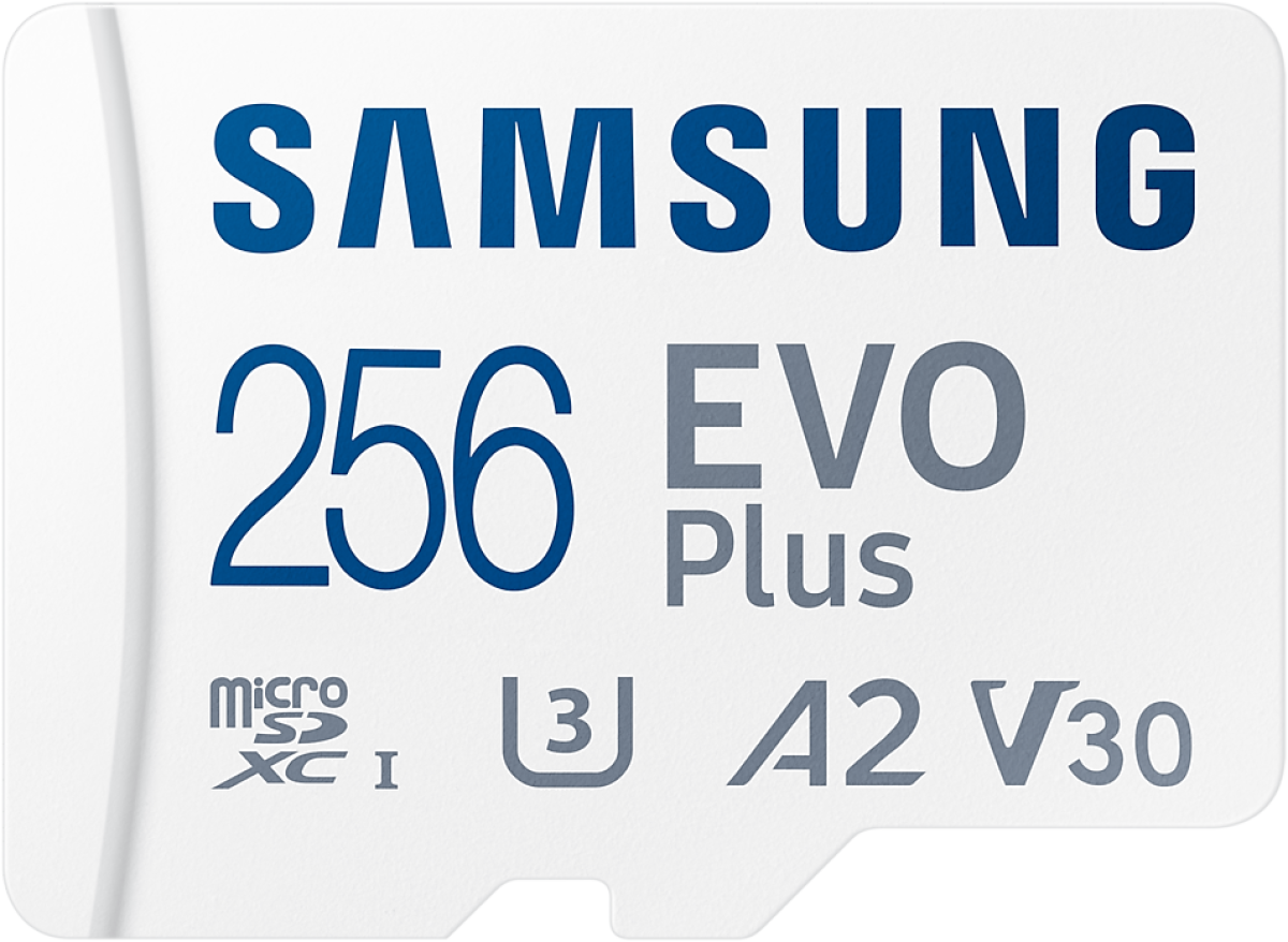SAMSUNG EVO PLUS microSD 256GB 2024 inc, UHS-I U3 Full HD and 4K UHD 160 MB-sна ниска цена с бърза доставка - BestPC.BG