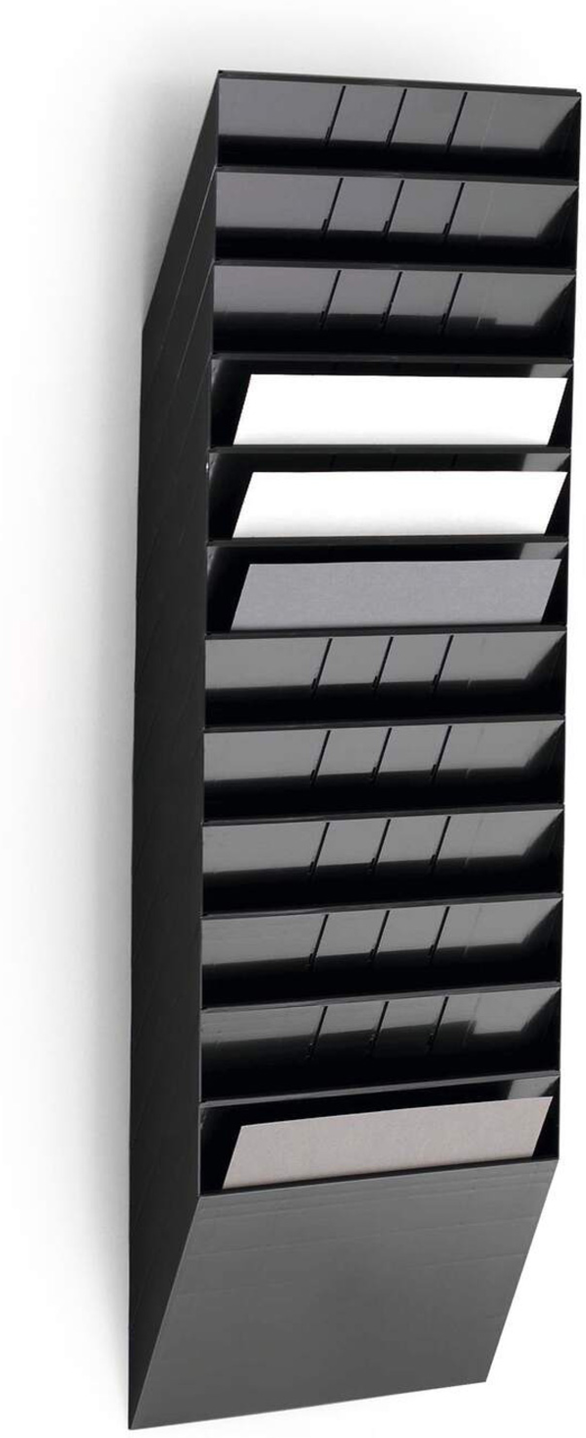 Продукт Durable Поставка за стена Flexiboxx, хоризонтална, 12 x A4, чернана ниска цена с бърза доставка - BestPC.BG