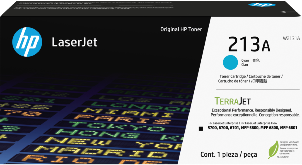 Тонер за лазерен принтер HP 213A Cyan Original LaserJet Toner Cartridgeна ниска цена с бърза доставка - BestPC.BG