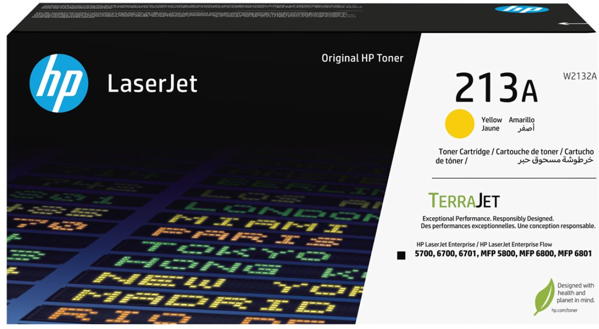 Тонер за лазерен принтер HP 213A Yellow Original LaserJet Toner Cartridgeна ниска цена с бърза доставка - BestPC.BG