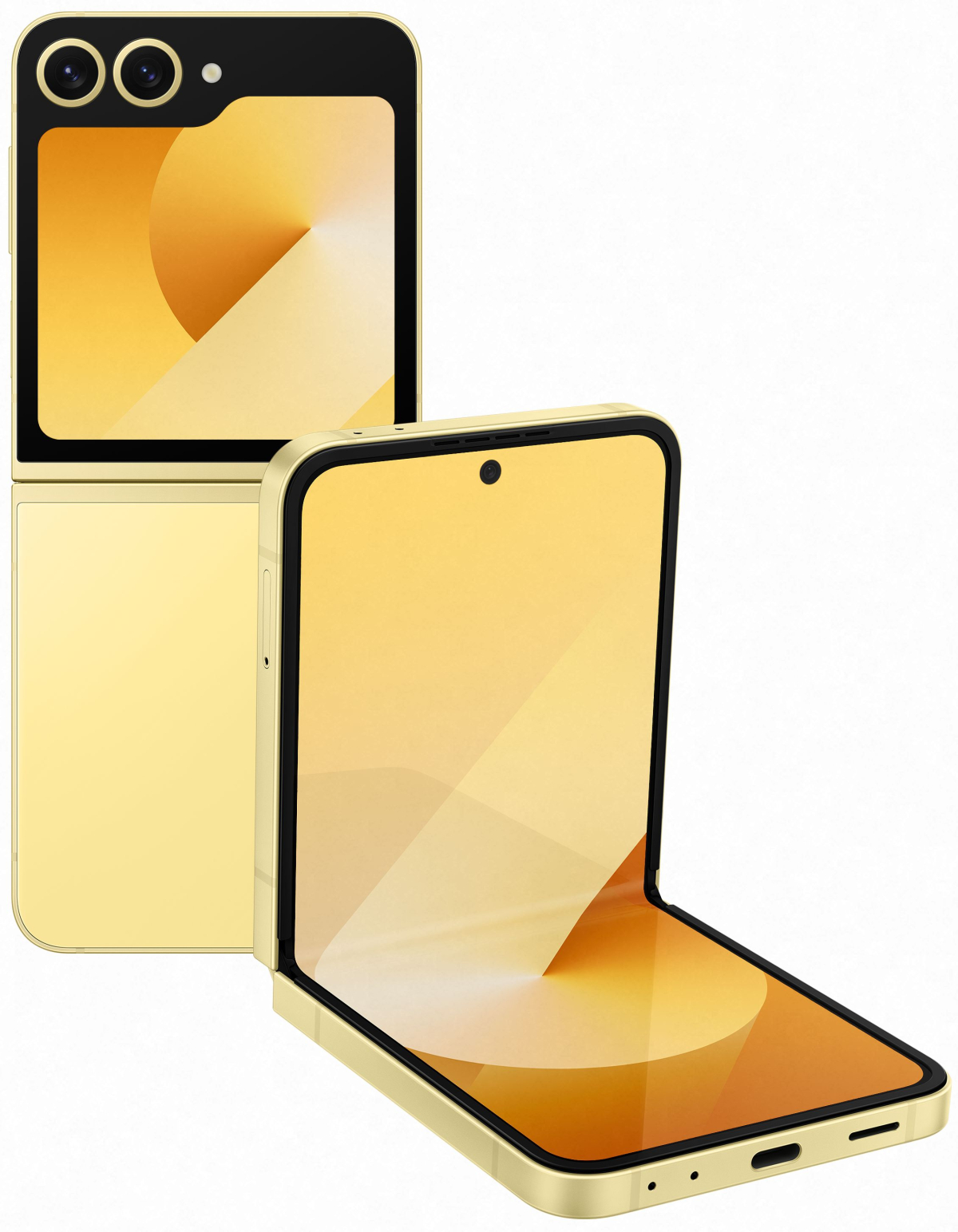 Смартфон Samsung Galaxy Z Flip6, 6.7" Dynamic AMOLED, 12GB, 512GB, 50MP, Type-C, 4000 mAh, Жълтна ниска цена с бърза доставка - BestPC.BG