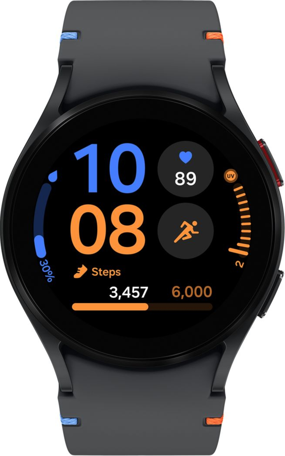 Смарт часовник Samsung Galaxy Watch FE, 1.2" Super AMOLED, NFC, BT 5.3, 247 mAh, 5ATM, Черенна ниска цена с бърза доставка - BestPC.BG