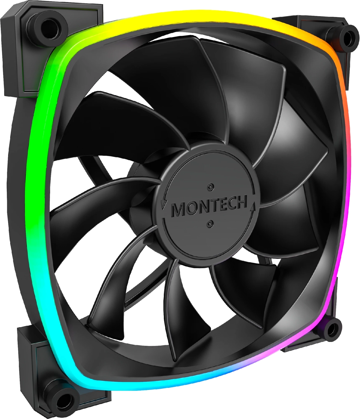 Вентилатор Montech RX120 PWM, REVERSE Fan, 120мм, ARGB, Черенна ниска цена с бърза доставка - BestPC.BG