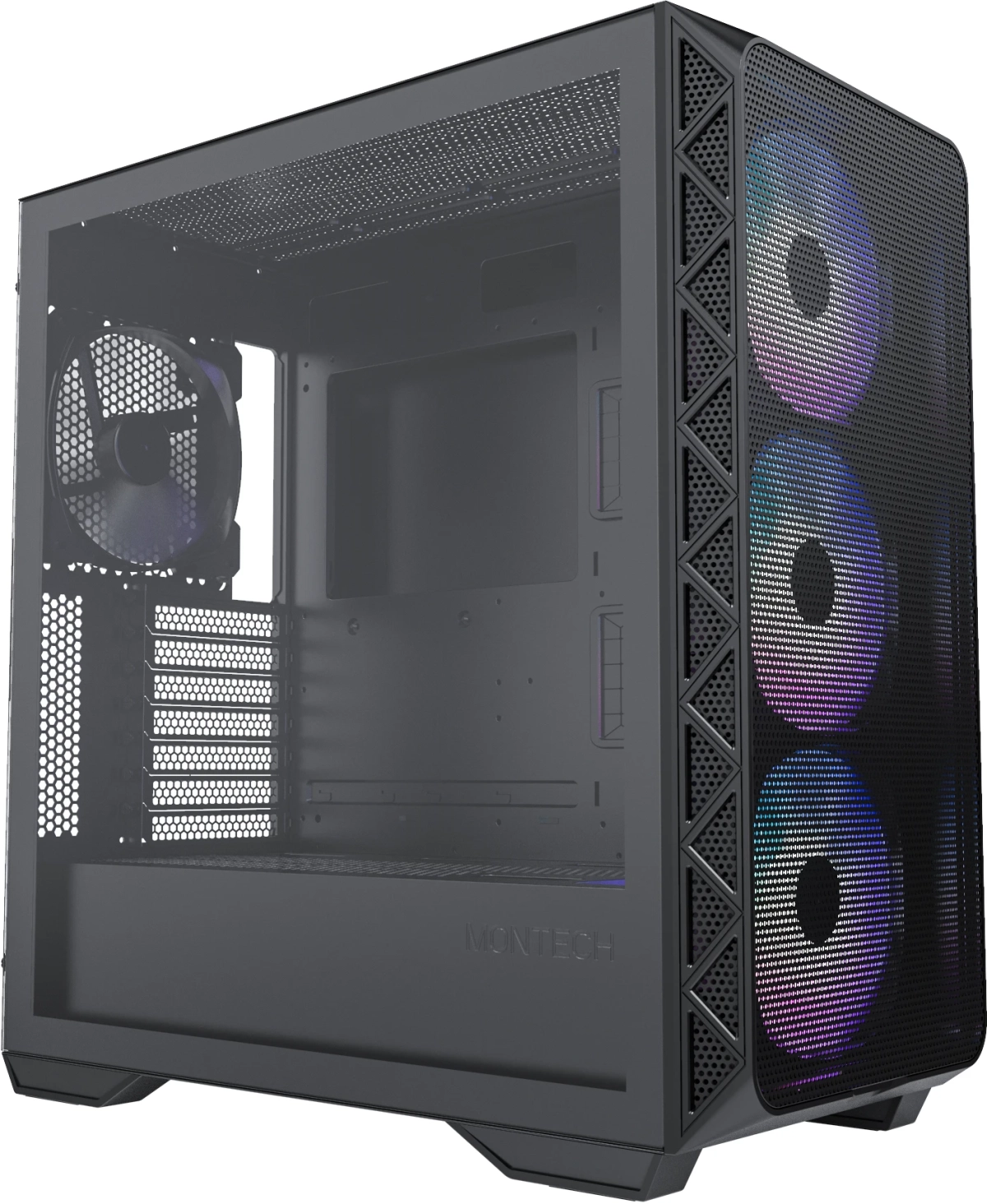 Кутия Montech AIR 903 MAX, Mid-tower, TG, 4x140мм Fans, ARGB, Черенна ниска цена с бърза доставка - BestPC.BG