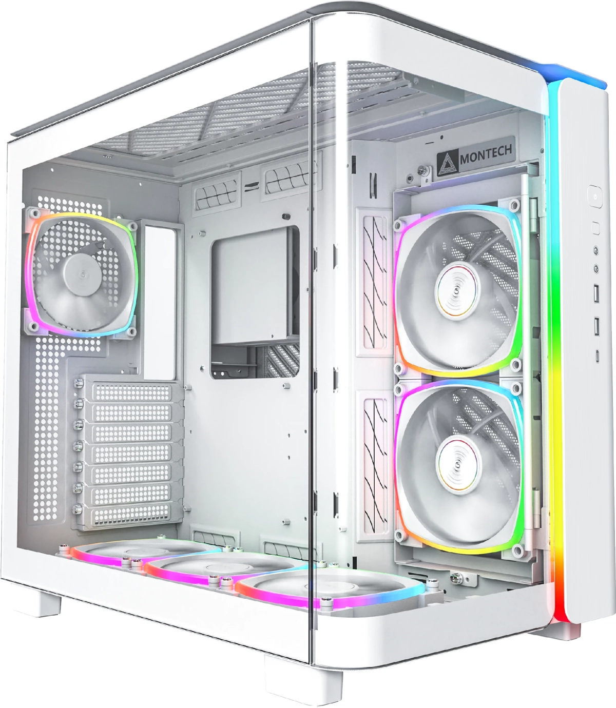 Кутия Montech KING 95 Pro, Dual Chamber Mid-tower Caseна ниска цена с бърза доставка - BestPC.BG