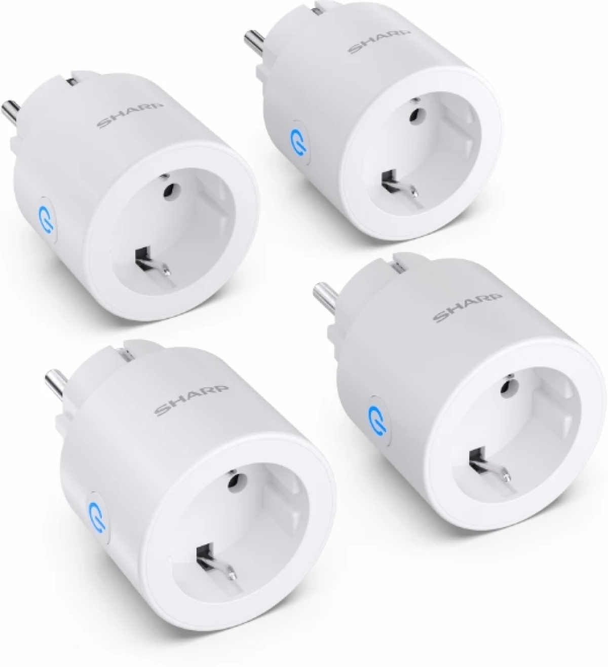 Контакт Sharp SGPH01EW4P - WiFi Smart Plug - 4 пакета, 802.11 b-g-n (2,4 GHz), бялна ниска цена с бърза доставка - BestPC.BG