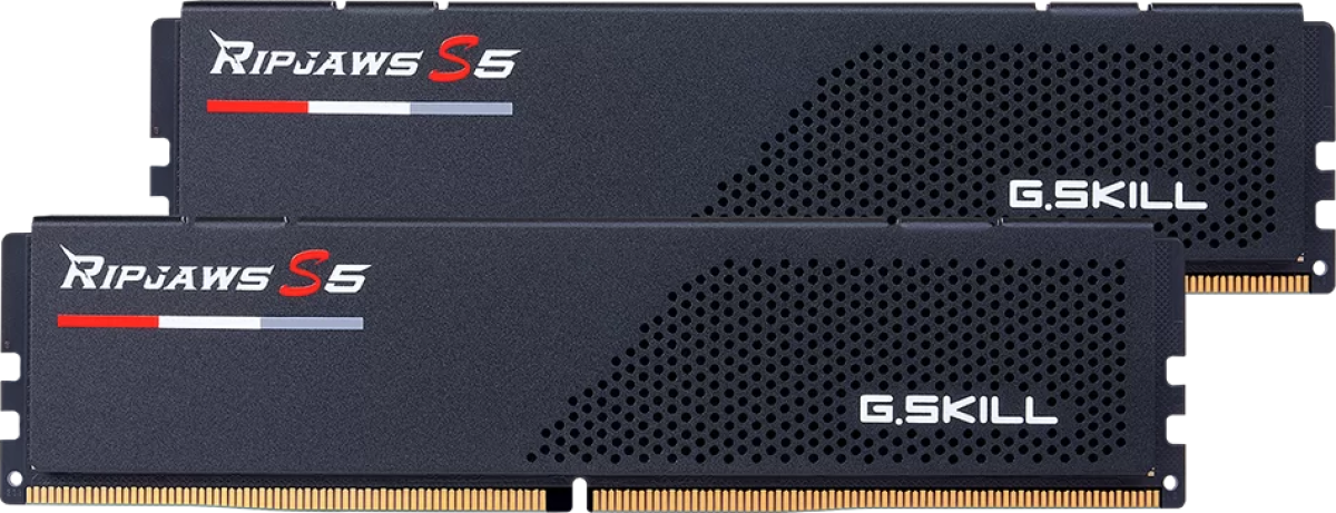 Памет G.SKILL RIPJAWS S5 BLACK 32GB(2X16GB) DDR5 6000MHZ CL30на ниска цена с бърза доставка - BestPC.BG