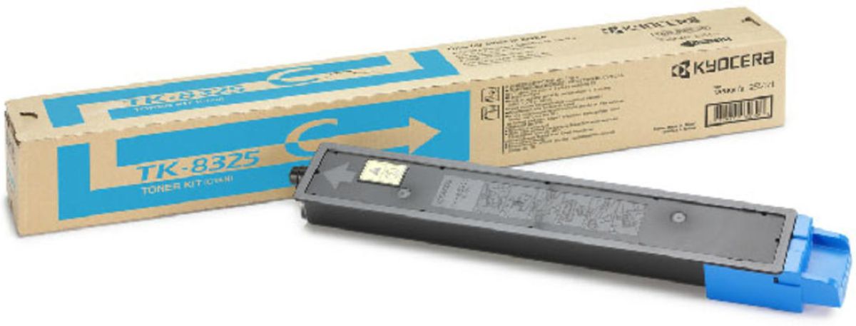 Тонер касета Kyocera TK-8325C, Синна ниска цена с бърза доставка - BestPC.BG