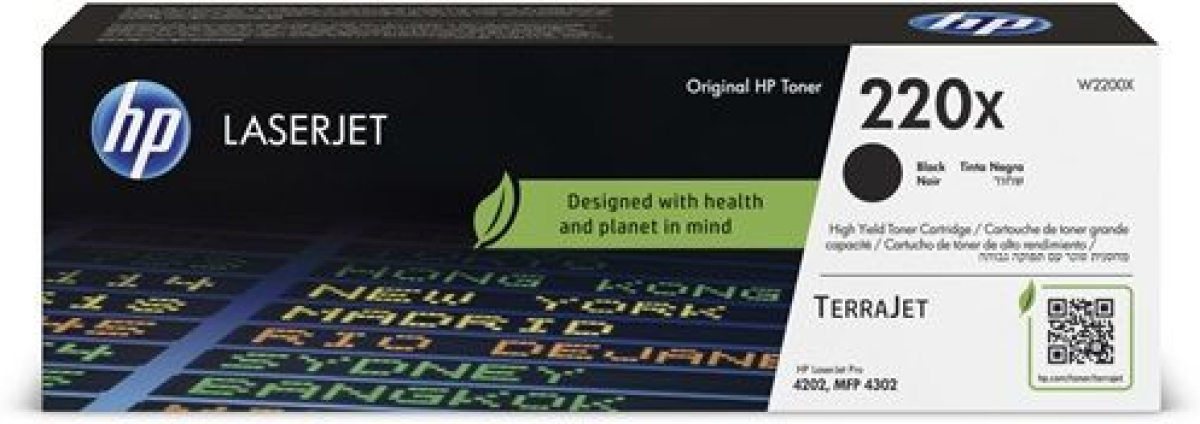 Тонер за лазерен принтер КАСЕТА ЗА HP Color Laserjet PRO 4202/MFP 4302 - Black - /220X/ - PN W2200X на ниска цена с бърза доставка - BestPC.BG