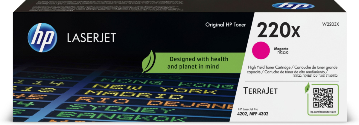 Тонер за лазерен принтер КАСЕТА ЗА HP Color Laserjet PRO 4202/MFP 4302 - Magenta - /220X/ - PN W2203Xна ниска цена с бърза доставка - BestPC.BG