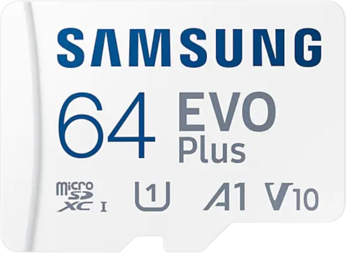 Samsung 64GB micro SD Card EVO Plus with Adapter, Class10, Transfer Speed up to 160MB-sна ниска цена с бърза доставка - BestPC.BG