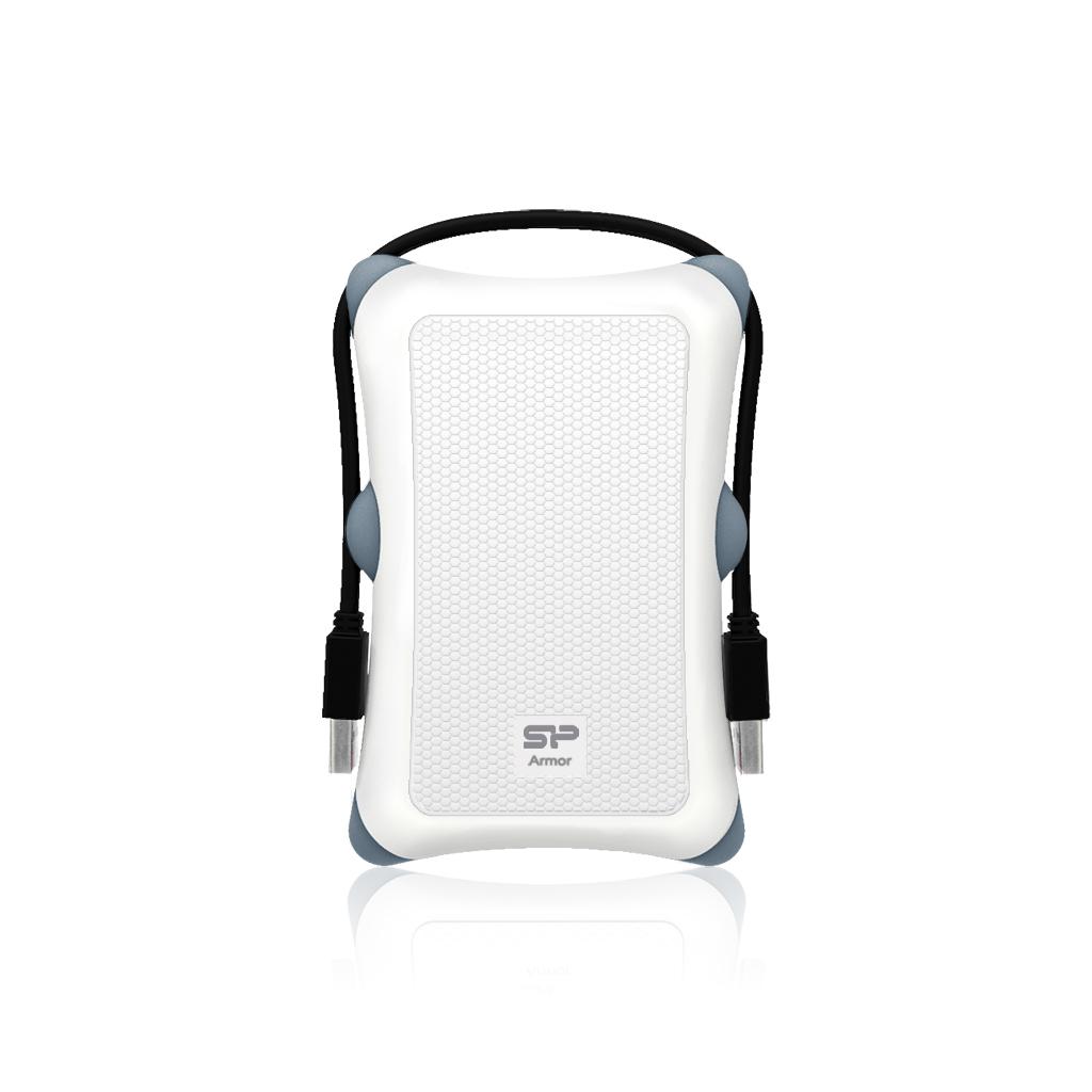 Кутия/Чекмедже за HDD Удароустойчиво чекмедже за 2.5 диск Silicon Power Armor A30 White USB 3.2на ниска цена с бърза доставка - BestPC.BG