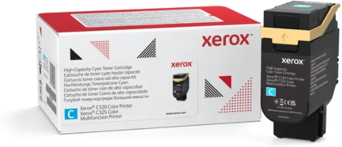 Тонер за лазерен принтер Xerox C320-C325 Standard-Capacity Cyan Toner Cartridge 1.8Kна ниска цена с бърза доставка - BestPC.BG