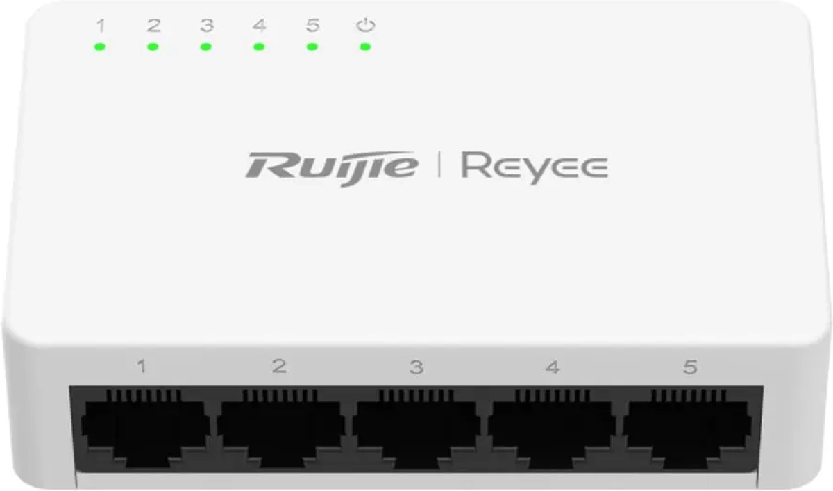 Комутатор/Суич Reyee RG-ES05Fна ниска цена с бърза доставка - BestPC.BG