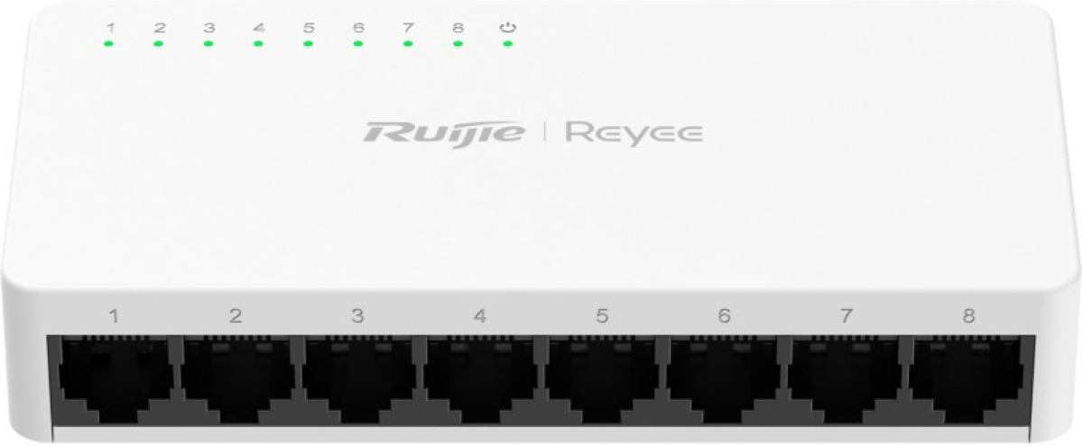 Комутатор/Суич Ruijie RG-ES08Fна ниска цена с бърза доставка - BestPC.BG