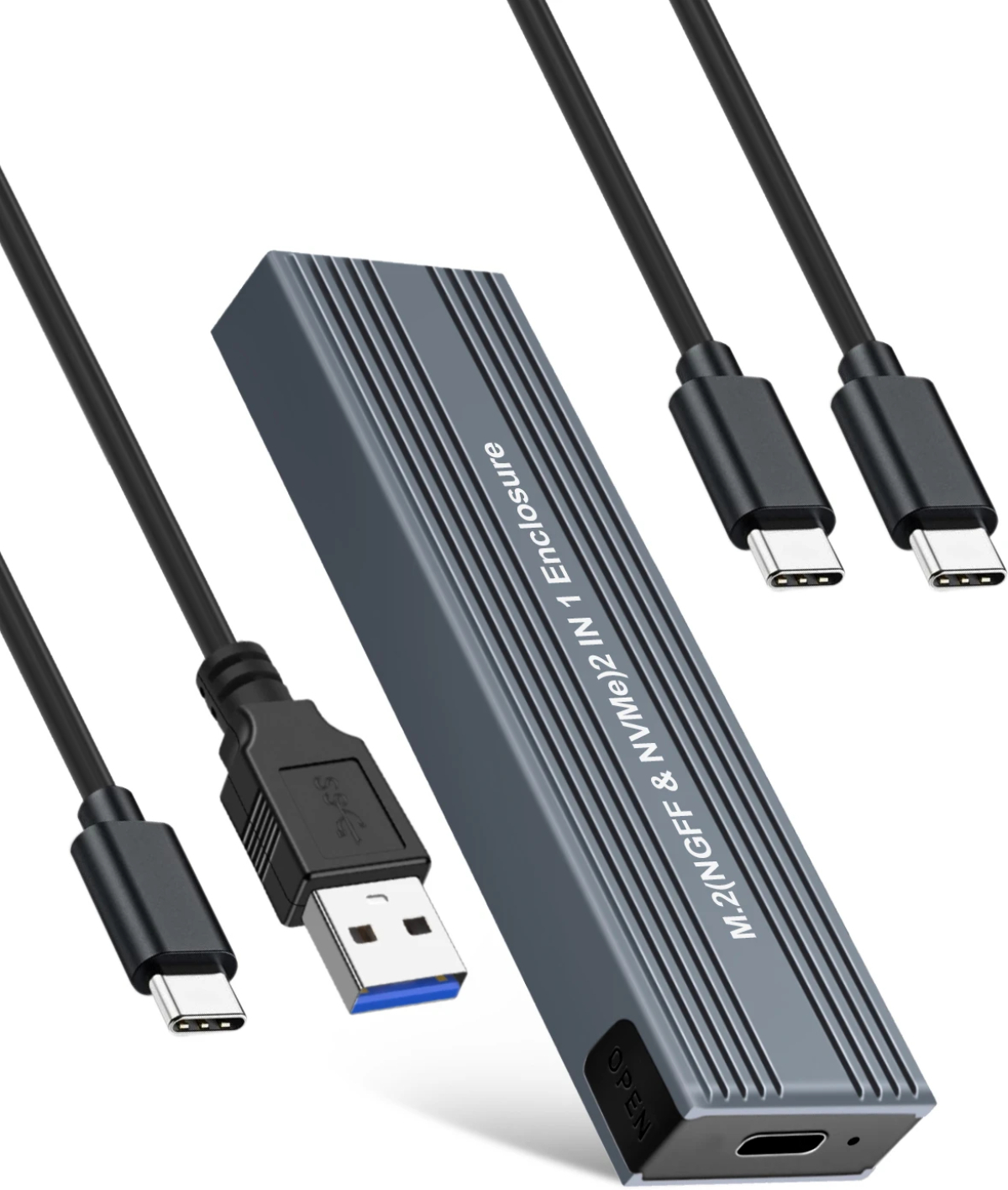 Кутия/Чекмедже за HDD VCom външна кутия за диск Storage Case - M.2 NVMe-SATA-NGFF M-B key-10Gbps USB3.1на ниска цена с бърза доставка - BestPC.BG