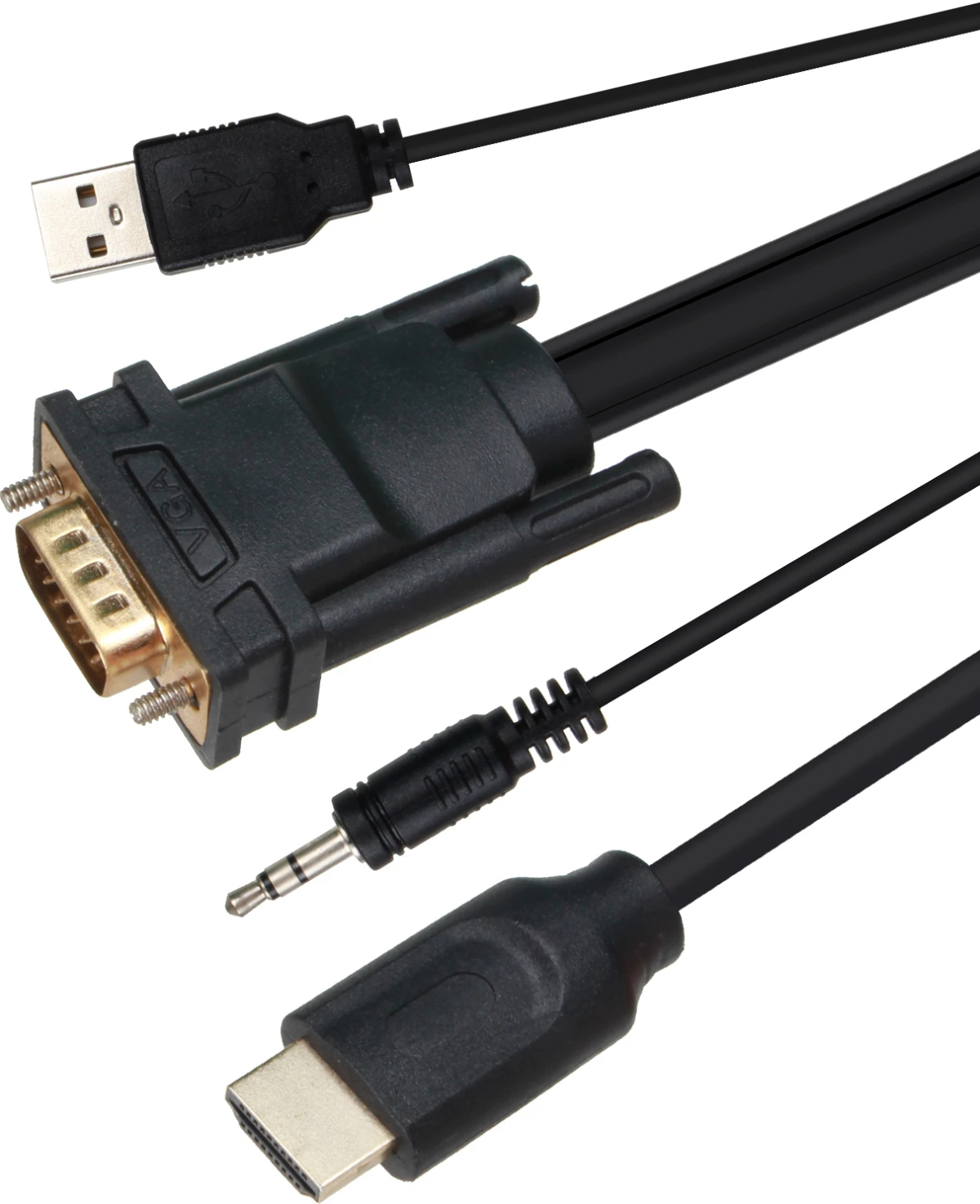 VCom кабел VGA M - HDMI M - CG493A-1.8mна ниска цена с бърза доставка - BestPC.BG