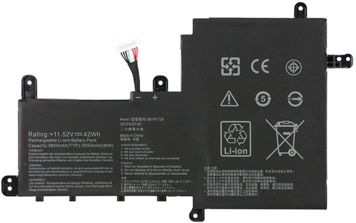 Батерия за лаптоп Asus, 3 клетки, 11.4V, 41Wh, Заместителна ниска цена с бърза доставка - BestPC.BG