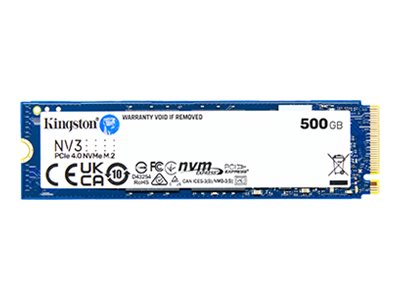 SSD KINGSTON 500GB NV3 M.2 2280 PCIe 4.0 NVMe SSDна ниска цена с бърза доставка - BestPC.BG