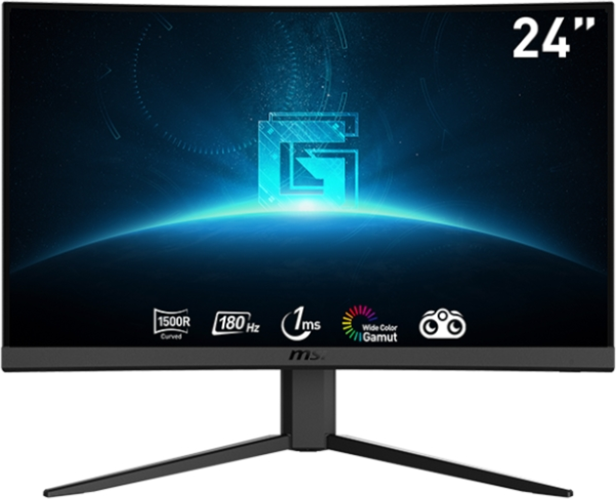 Монитор MSI G24C4 E2, 23.6", VA, 1ms, 180Hz, AG, FHD 1920x1080, Curved, 1500R, Adaptive syncна ниска цена с бърза доставка - BestPC.BG