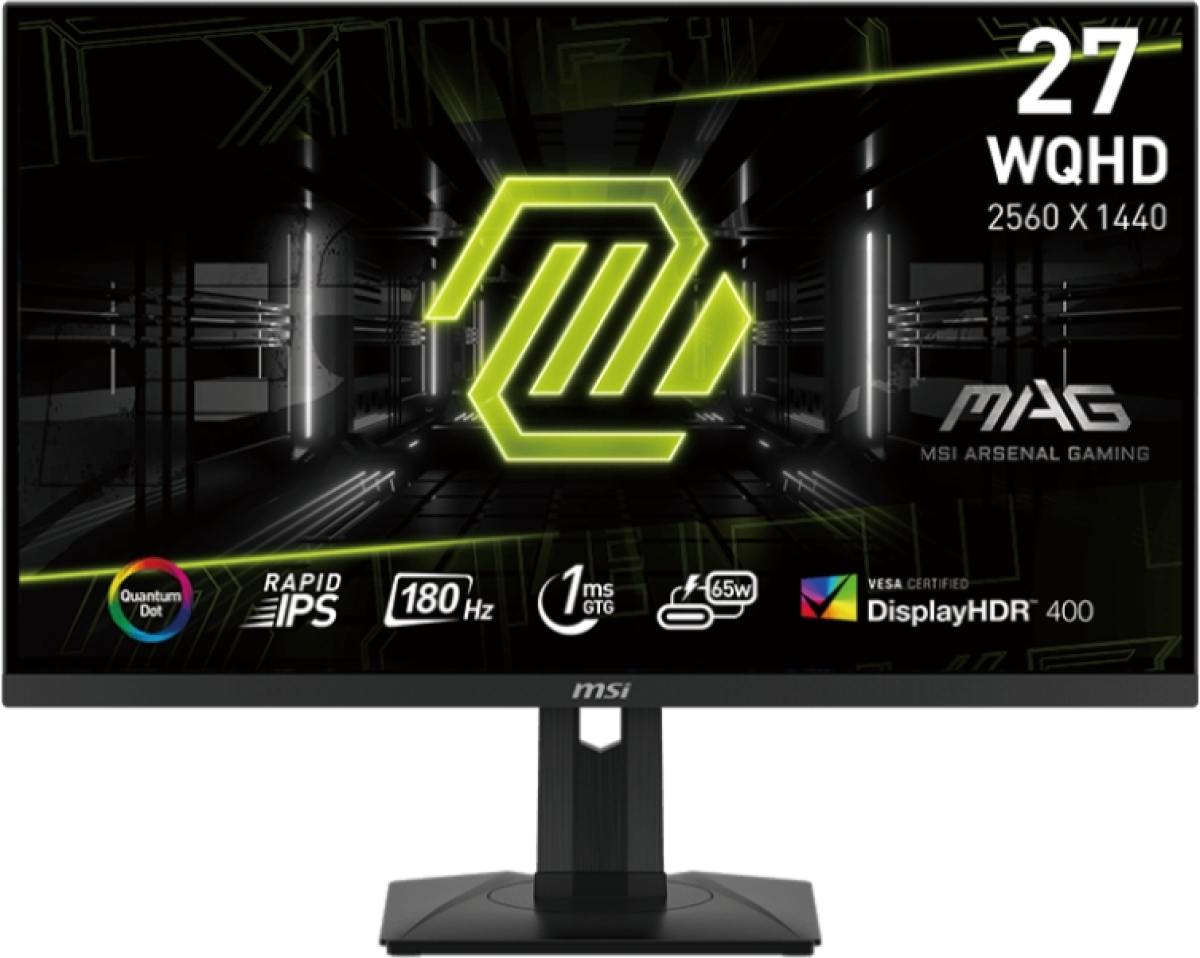 Монитор MSI MAG 274QRF QD E2, 27", Rapid IPS, 1ms, 180Hz, Flat, WQHD 2560x1440на ниска цена с бърза доставка - BestPC.BG