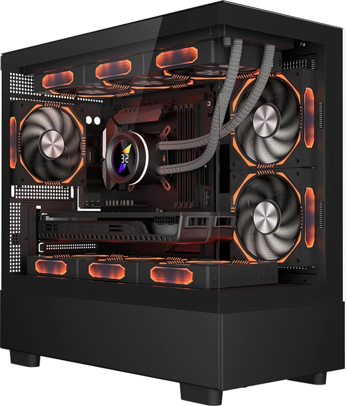 1stPlayer кутия Case mATX - MIKU Mi5 Blackна ниска цена с бърза доставка - BestPC.BG