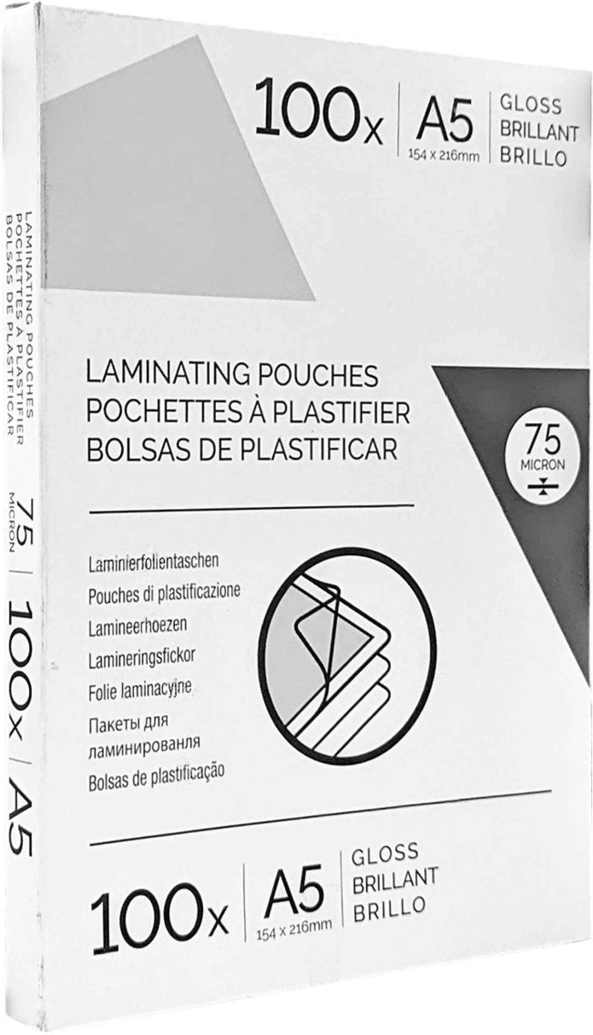 Fellowes Фолио за ламиниране, A5, 75 μm, 100 брояна ниска цена с бърза доставка - BestPC.BG