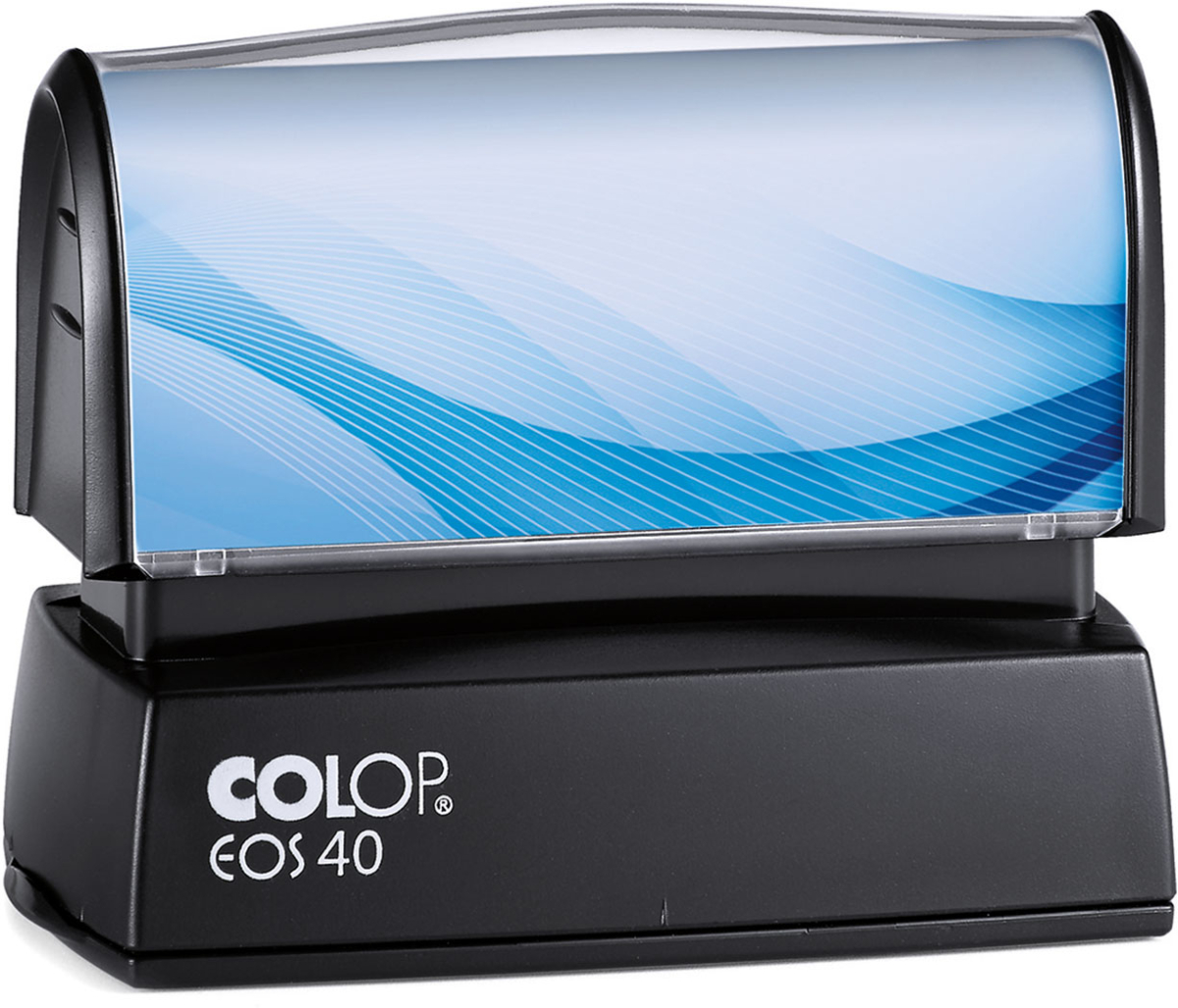 Colop Печат EOS, 40F, джобен, правоъгълен, 59 x 23 mm, синна ниска цена с бърза доставка - BestPC.BG