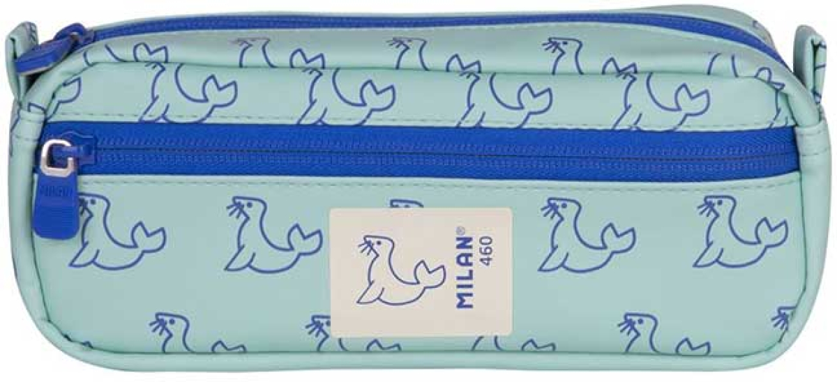 Milan Несесер 460, с 2 ципа, светлозеленна ниска цена с бърза доставка - BestPC.BG