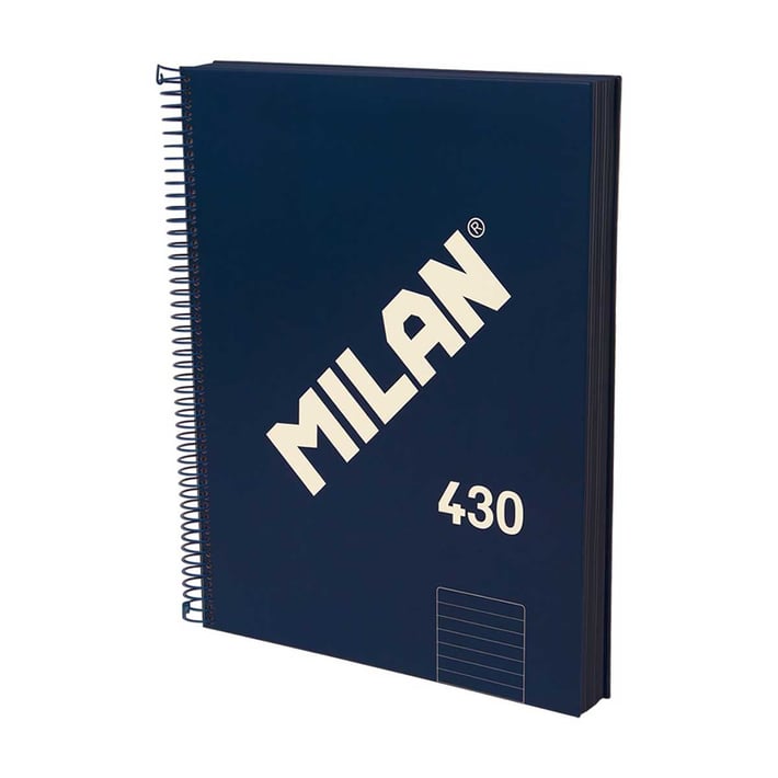 Milan Тетрадка 1918, А4, широки редове, твърда корица, със спирала, 120 бр.на ниска цена с бърза доставка - BestPC.BG