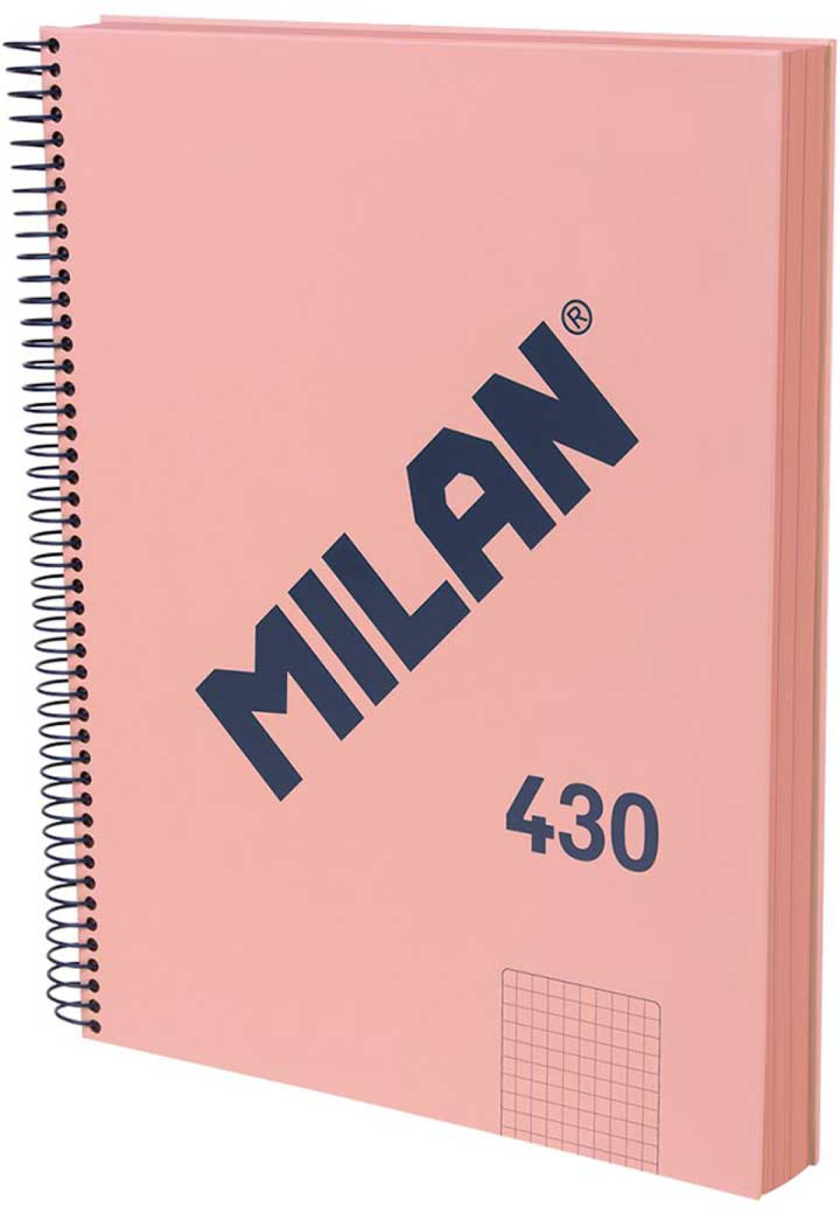 Milan Тетрадка 1918, А4, малки квадратчета, твърда корица, със спирала, 120 бр.на ниска цена с бърза доставка - BestPC.BG