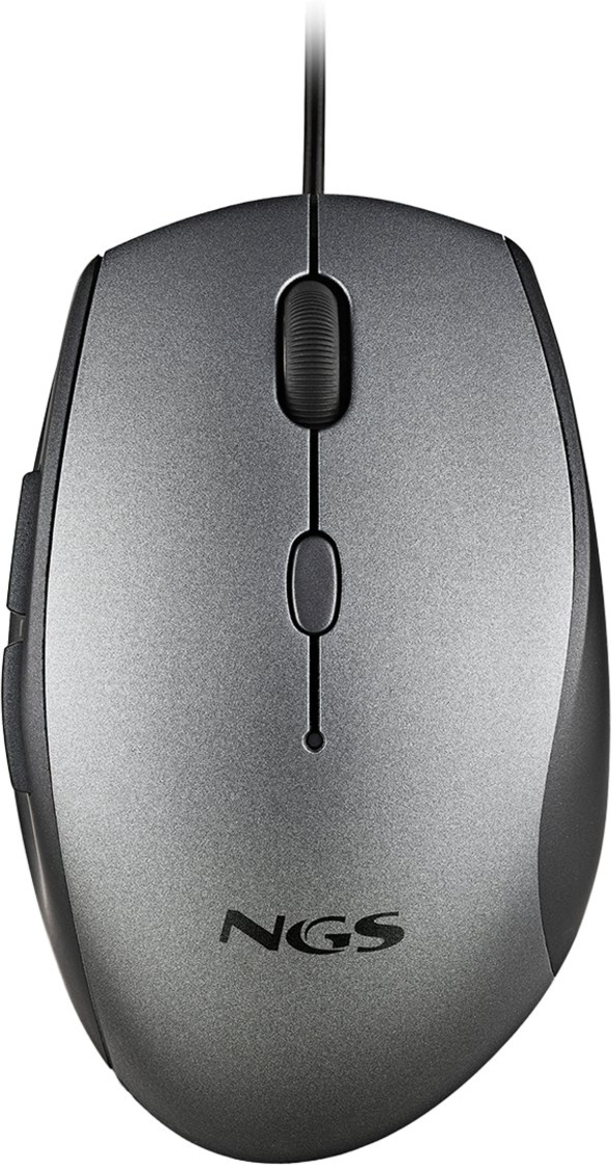 Мишка NGS Moth, с кабел, 6 бутона, USB Type-C, 1600 dpi, сивана ниска цена с бърза доставка - BestPC.BG