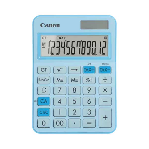 Canon Настолен калкулатор LS-125KB, 12-разряден, синна ниска цена с бърза доставка - BestPC.BG