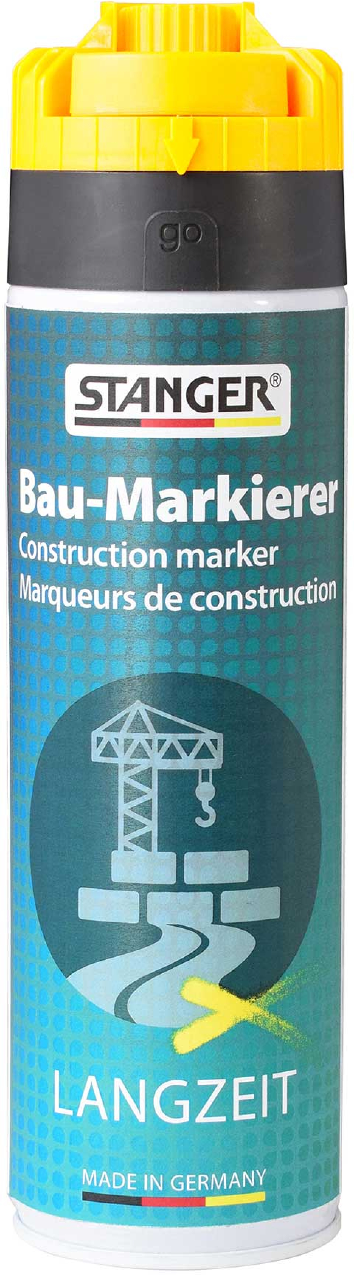 Продукт Stanger Спрей за маркиране Longterm Stop & Go, жълтна ниска цена с бърза доставка - BestPC.BG