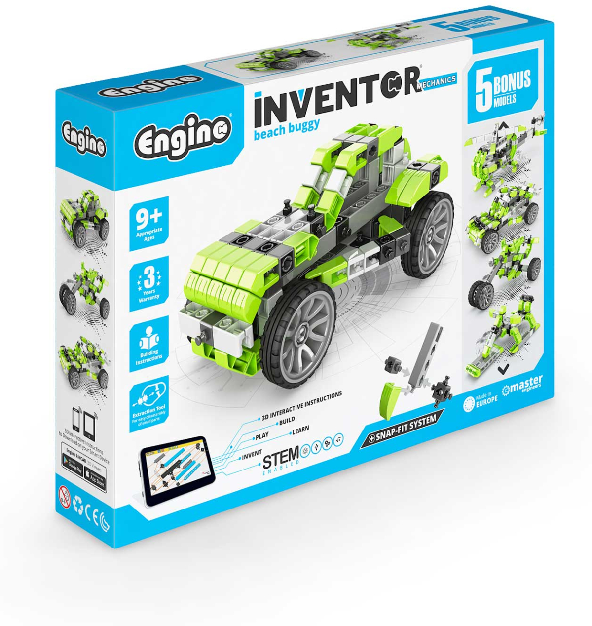 Engino Конструктор Inventor Mechanics - Плажно бъги, 5 в 1на ниска цена с бърза доставка - BestPC.BG