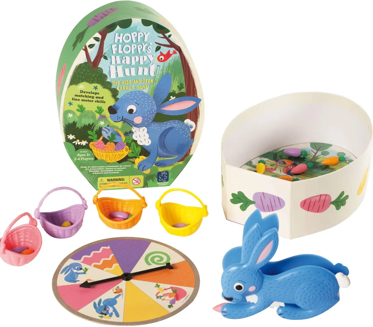 Learning Resources Лов на цветни моркови, игра за фината моторикана ниска цена с бърза доставка - BestPC.BG