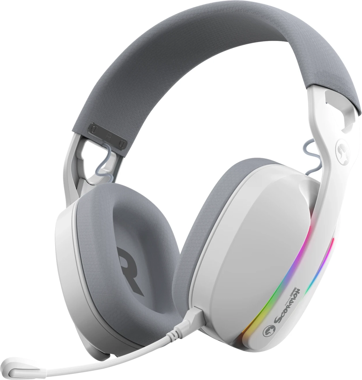 Слушалки Геймърски MARVO Pulz 70W WH, Bluetooth, 40 mm, 20 Hz - 20 KHz, 105 dB, 32 ohm, -42 dB, 3.7 V 800 mAh, Бялна ниска цена с бърза доставка - BestPC.BG