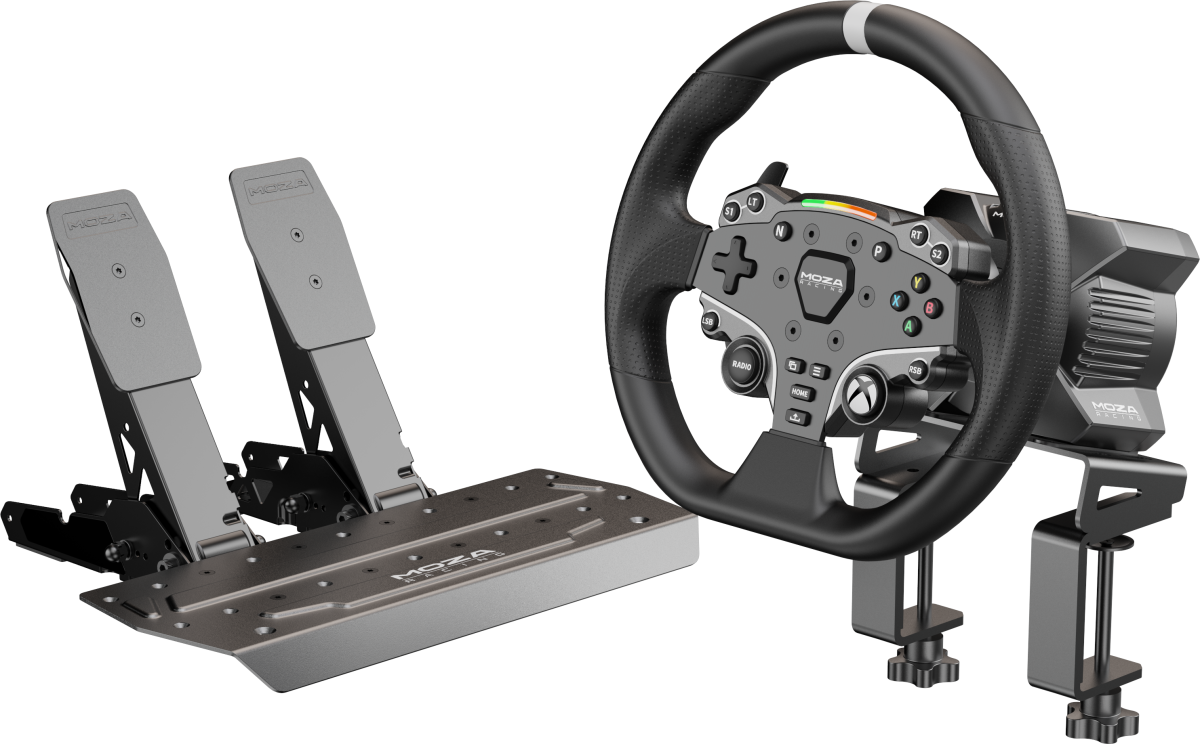 Мултимедиен продукт Волан MOZA R3 Bundle R3 Base + ES Wheel + SR-P Lite Double + R3 Table Clamp за PC и Xboxна ниска цена с бърза доставка - BestPC.BG