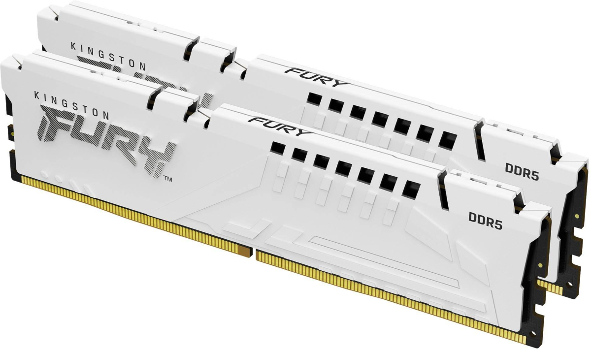Памет Kingston FURY Beast White 32GB (2x16GB) DDR5 6000MHz CL36 KF560C36BWE2K2-32на ниска цена с бърза доставка - BestPC.BG