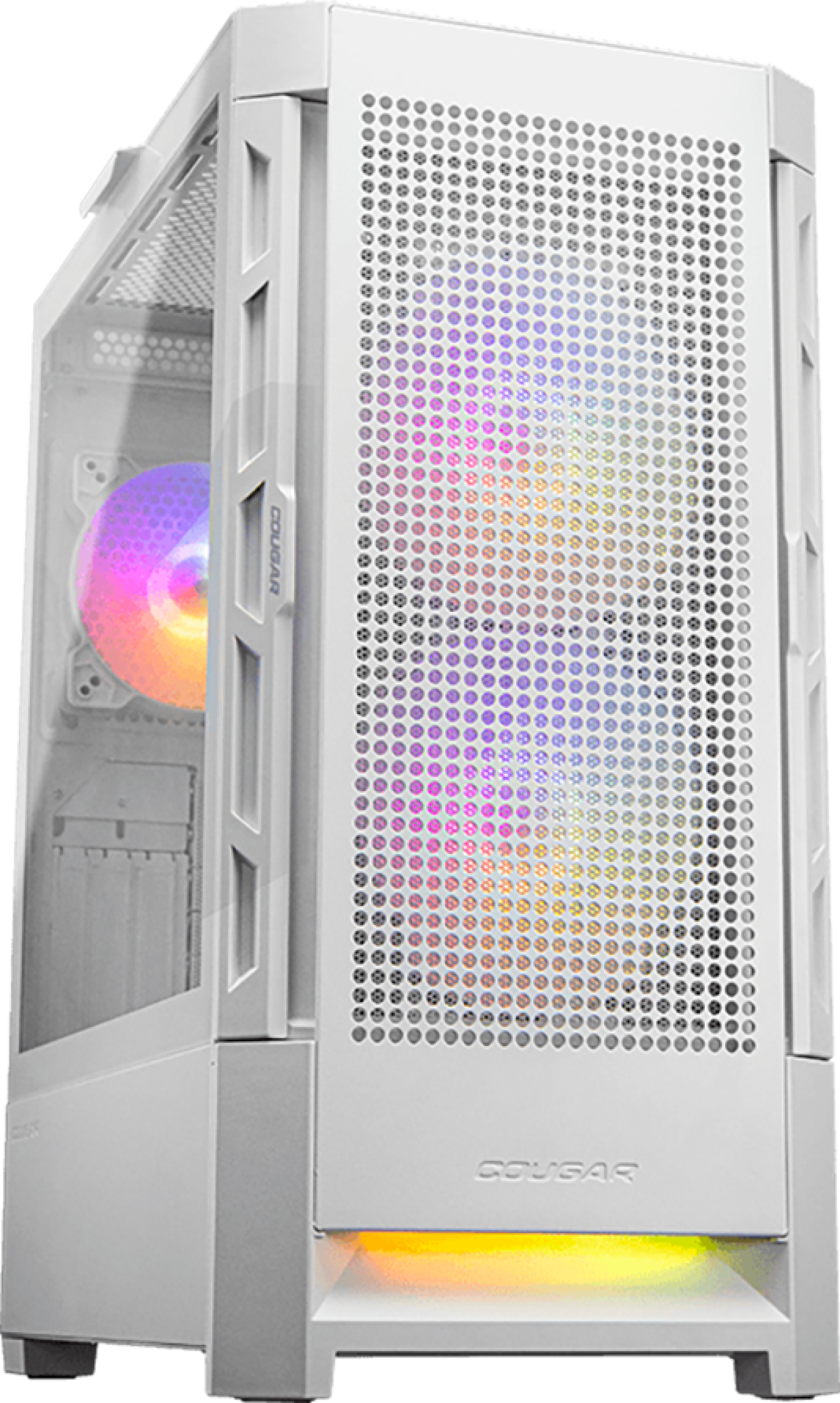 Кутия за компютър COUGAR DUOFACE RGB, Mid Tower, Бялна ниска цена с бърза доставка - BestPC.BG