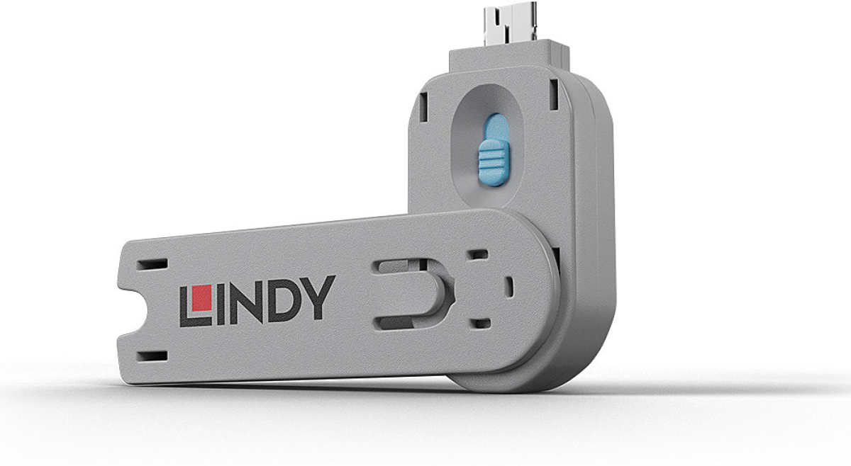 Продукт LINDY LNY-40622 :: Ключ за блокиране на USB тип A порт, синна ниска цена с бърза доставка - BestPC.BG