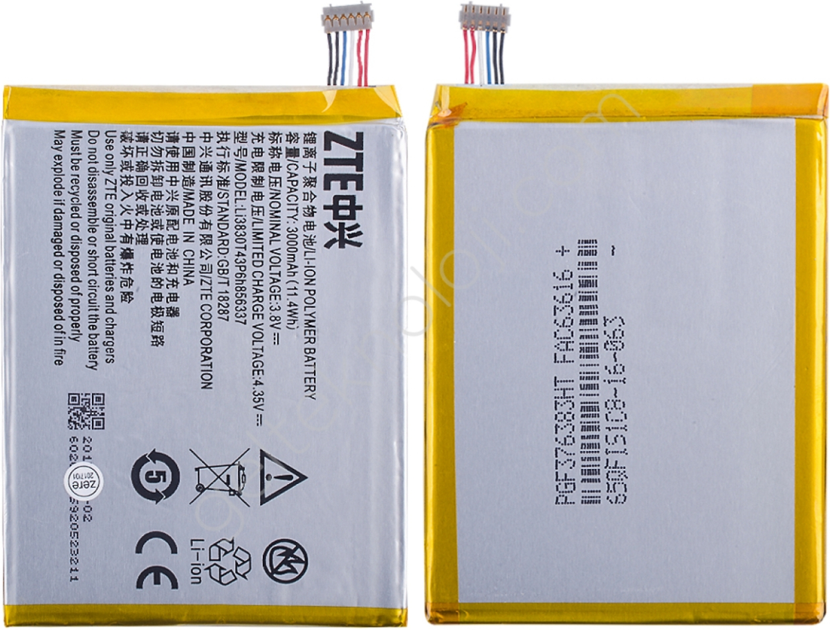 Батерия за смартфон LI3830T43P6H856337 ZTE Smart Ultra 6, 3.8V, 3000mAhна ниска цена с бърза доставка - BestPC.BG