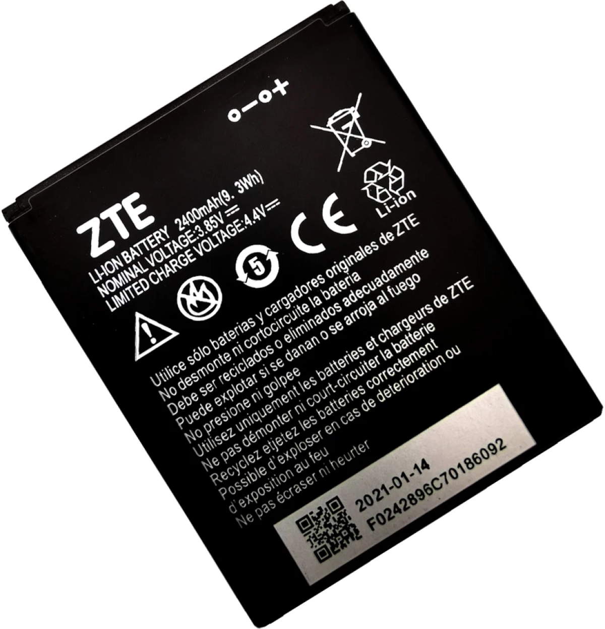 Батерия за смартфон Li3824t44p4H716043 ZTE Blade A520, 3.85V, 2400mAhна ниска цена с бърза доставка - BestPC.BG