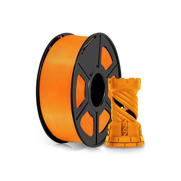 Консуматив за 3D принтер ОЕМ, PLA+, 1.75 mm, 1 кг, Оранжевна ниска цена с бърза доставка - BestPC.BG
