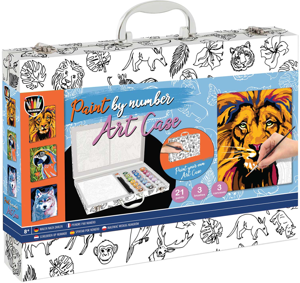 Moxy Рисуване по номера, в куфарче, с 3 четкина ниска цена с бърза доставка - BestPC.BG