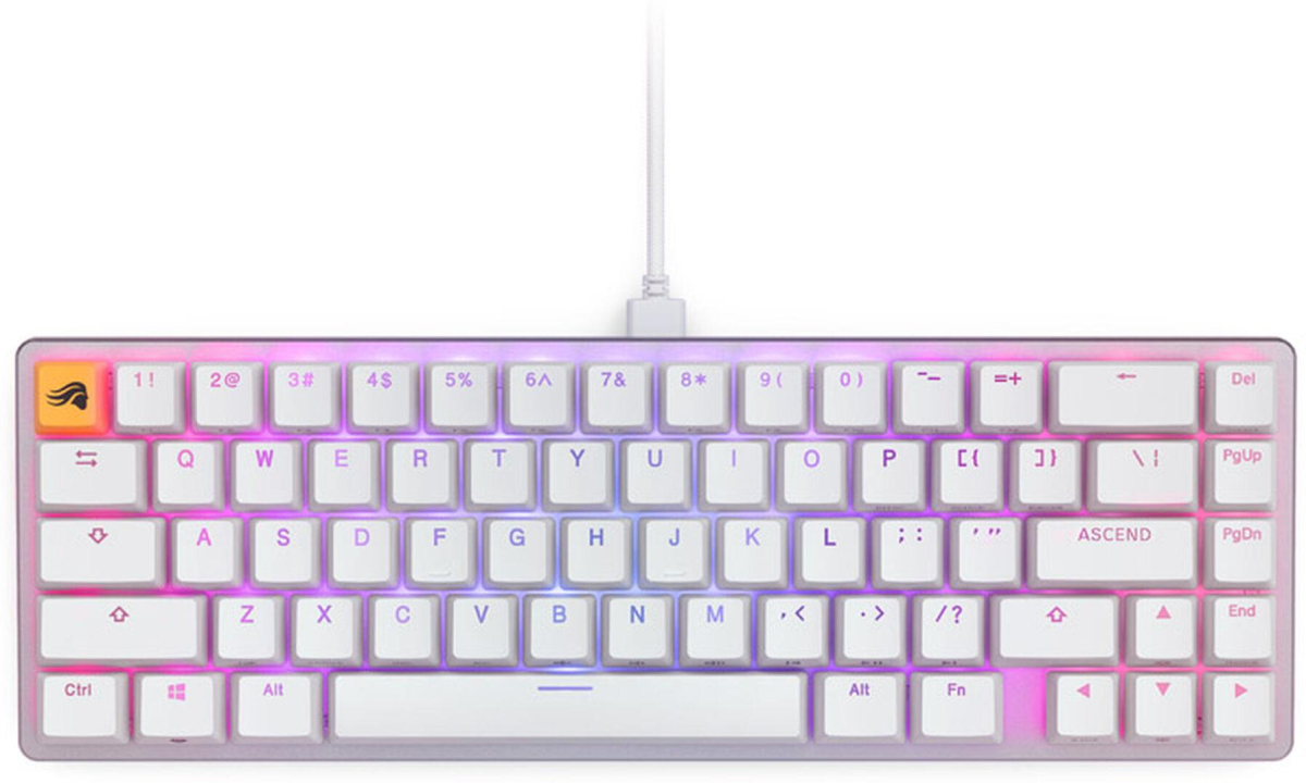 Клавиатура геймърска Glorious GMMK 2 White Compact- Fox Switches US-Layout, Бялана ниска цена с бърза доставка - BestPC.BG